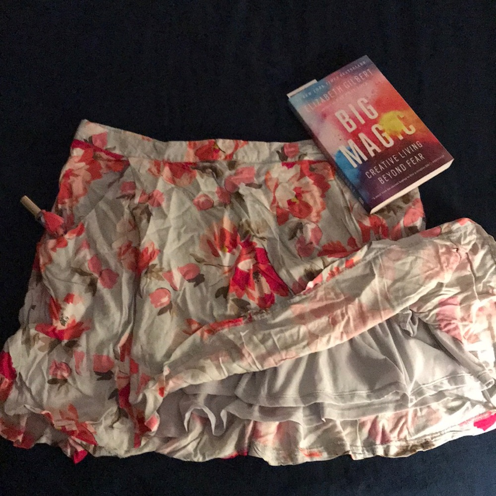 ON floral skirt